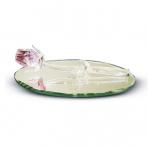 Pink Crystal Rose on Mirror