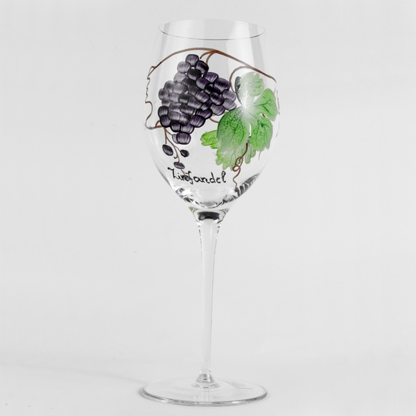 Dionysus Red Zinfandel Crystal Wine Glasses