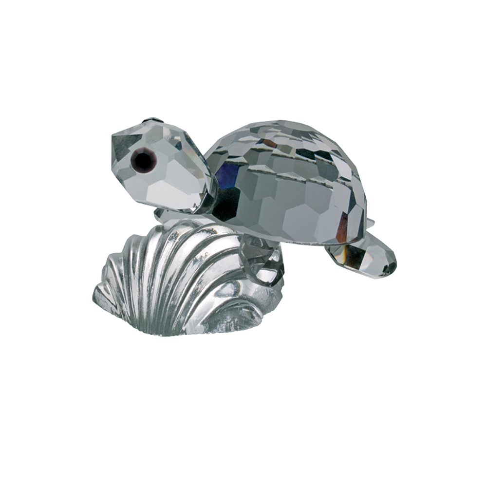 crystal sea turtle figurine