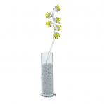Preciosa Crystal Pyrola Flower in Vase, Yellow