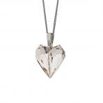 Preciosa Crystal Heart Shaped Pendant named Amour, Crystal Honey