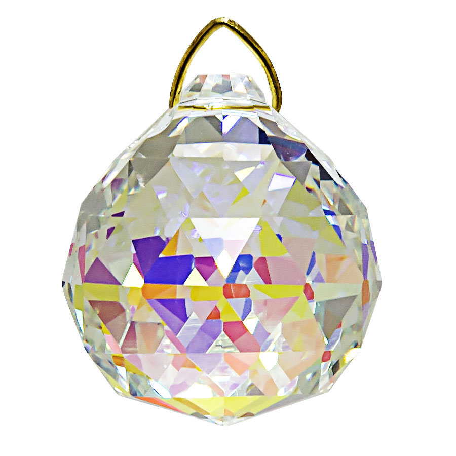 Hanging Aurora Borealis Crystal Ball 1.6 inches