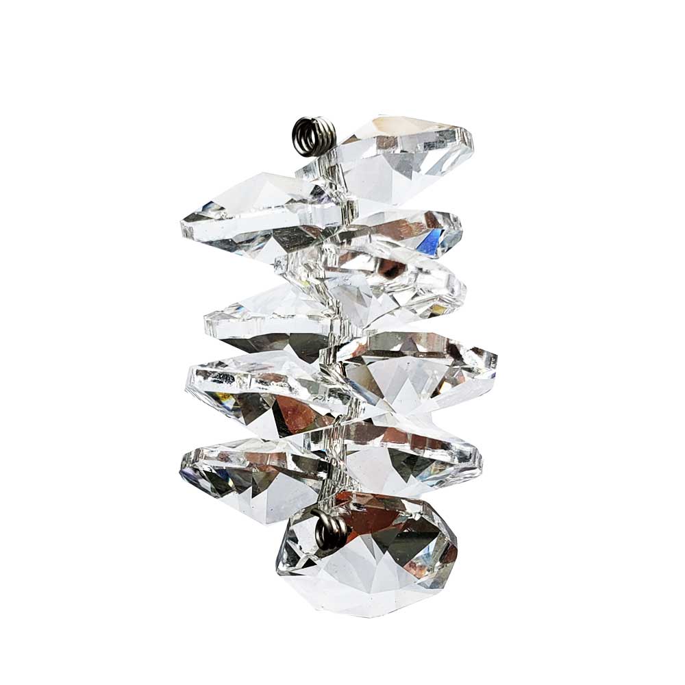 530-35 Octagon Crystal Strand 1.4 inch