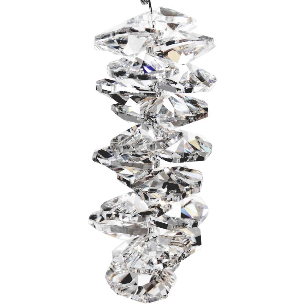 Octagon Crystal Strand 2.6 inch Clear Crystal