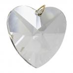 519-40 Crystal Clear Heart 1.6 inch
