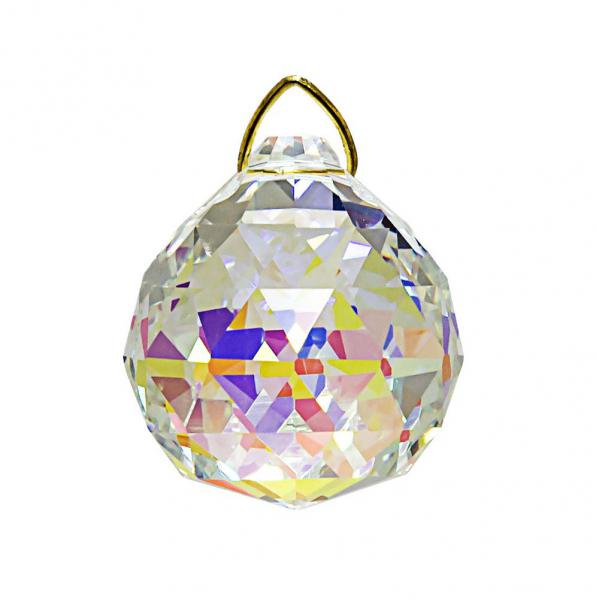 Hanging Aurora Borealis Crystal Ball .8 inches