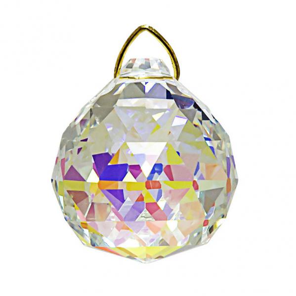 Hanging Aurora Borealis Crystal Ball 1.2 inches