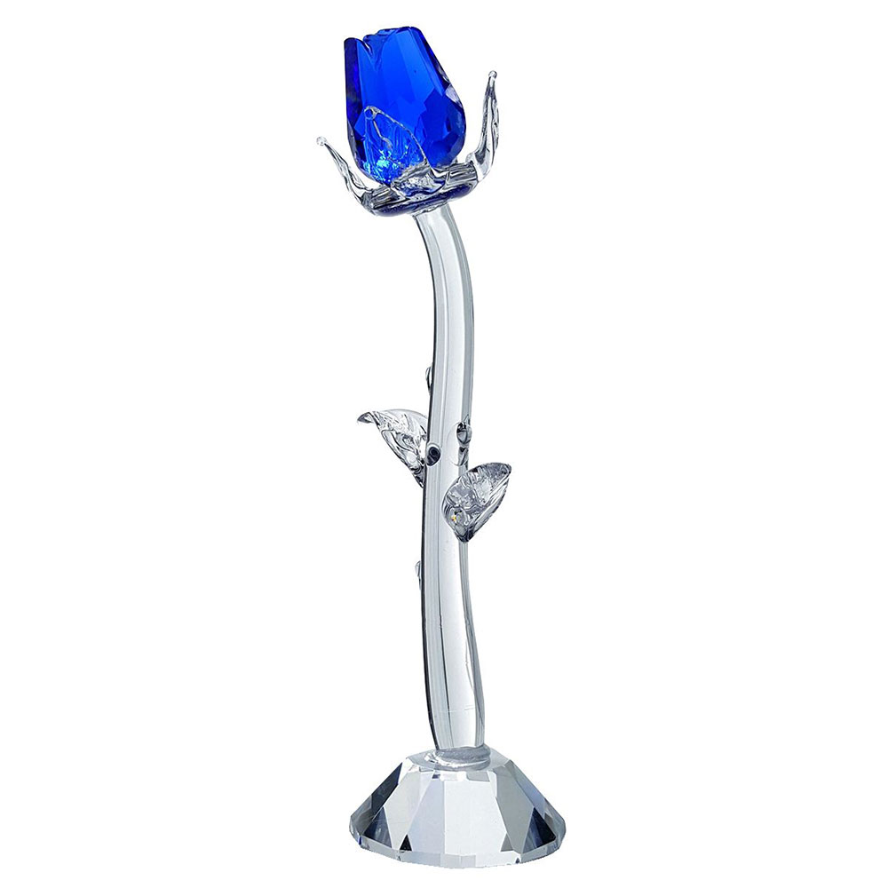 Crystal Standing Blue Rose