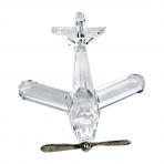 Crystal Airplane Figurine