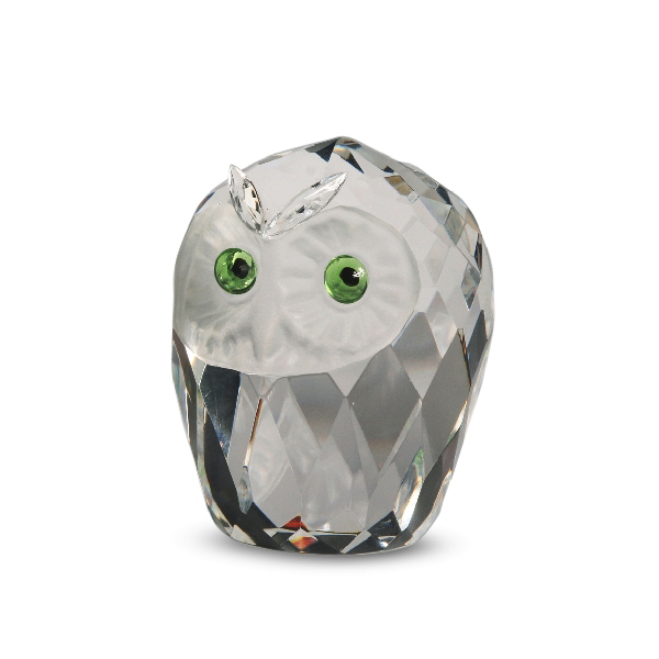 Crystal Owl Head 1.75 inches