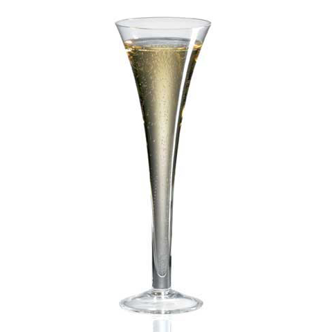 Ravenscroft Crystal Champagne Flutes with Hollow Stem (Set of 4)
