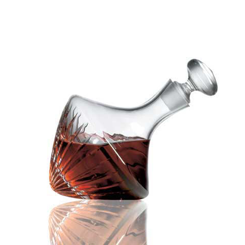 Ravenscroft Beveled Orbital Single Crystal Whiskey Decanter