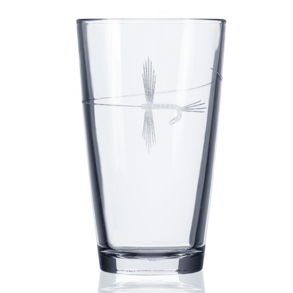 Angler's Fish Beer Pint Glass