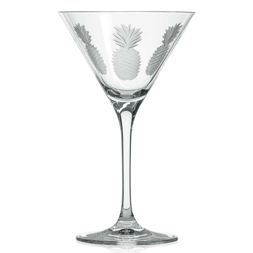 Pineapple Martini Glasses 10 oz. (Set of 4) by Rolf Glass