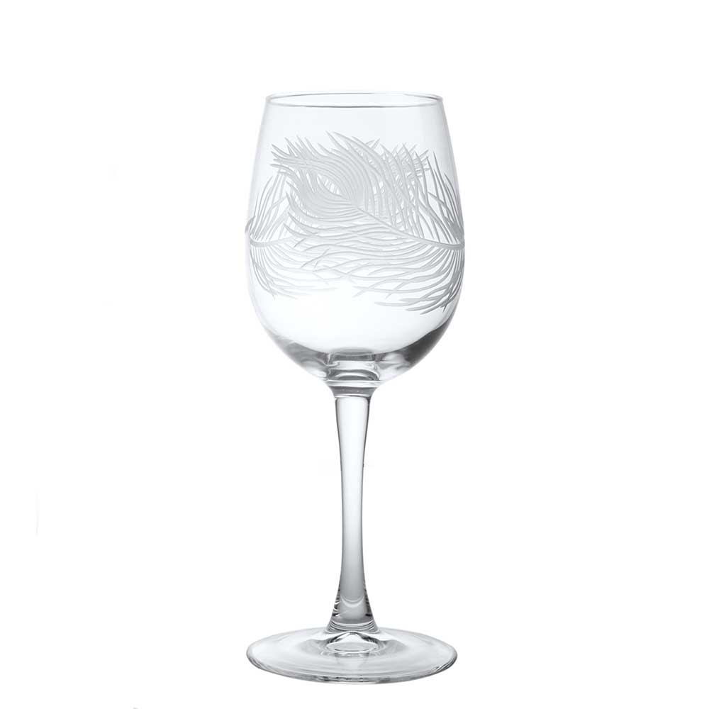 Rolf Glass Peacock Tulip Wine Glasses 12oz.