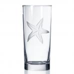 Rolf Glass Starfish Highball Drink Glasses 15 oz. Made in USA