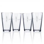 Fly Fishing Etched Pint Beer Glasses by Rolf Glass Set of 4, Angler's Pint Glasses