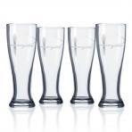 Fly Fishing Beer Pilsners Glasses by Roth Glass 16 oz. set of 4, Made in USA