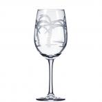 Palm Tree White Wine Glasses 12 oz. Set of 4 by Rolf Glass