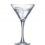 Rolf Glass Palm Tree Martini Glasses 10 oz. (Set of 4)