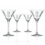 Pineapple Martini Glasses 10 oz. (Set of 4) by Rolf Glass