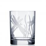 Rolf Glass Etched Dragonfly Double Old Fashioned Glasses 14 oz.