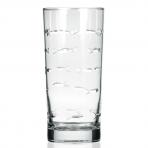 School of Fish Highball Glasses 15 oz. Set of 4 by Rolf Glass