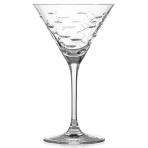 School of Fish Martini Glasses 10 oz. Set of 4 by Rolf Glass