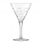 School of Fish Martini Glasses 7.5 oz. Set of 4 by Rolf Glass