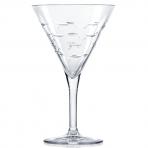Rolf Glass School of Fish Martini Glasses 8 oz. (Set of 4)