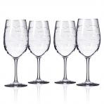 School of Fish Red Wine Glasses 18 oz. Set of 4 by Rolf Glass