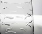 School of Fish Red Wine Glasses 18 oz. Set of 4 by Rolf Glass