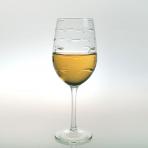 School of Fish White Wine Glasses 12 oz. Set of 4 by Rolf Glass