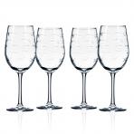 Rolf Glass School of Fish White Wine Glasses 12 oz. (Set of 4)