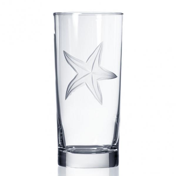 Rolf Glass Starfish Highball Drink Glass 15 oz. Made in USA 