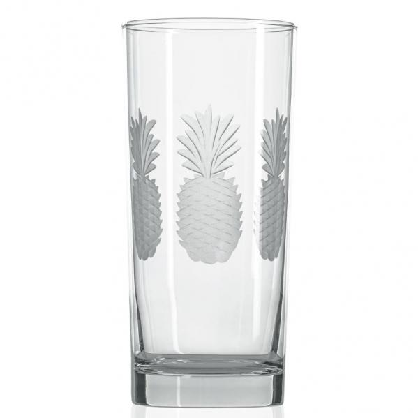 Pineapple Highball Glasses 15 oz. Set of 4 by Rolf Glass
