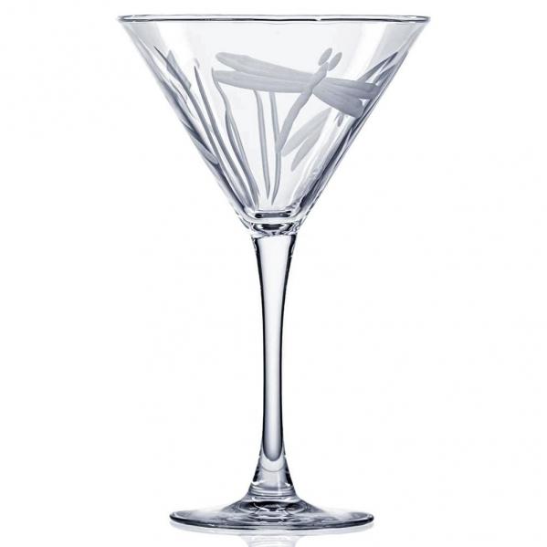Rolf Glass Dragonfly Martini Glasses 10 oz.