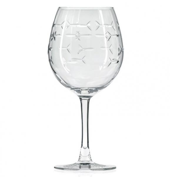 Rolf Glass School of Fish Balloon Wine Glasses 18 oz. (Set of 4)