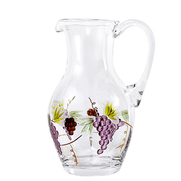 Bacchus Crystal Mid-Size Pitcher  28 oz