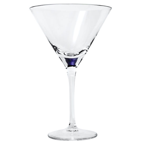 Glasses Set of 4 - Hand Blown Crystal Martini Glasses with Stem - Elegant  Cockta