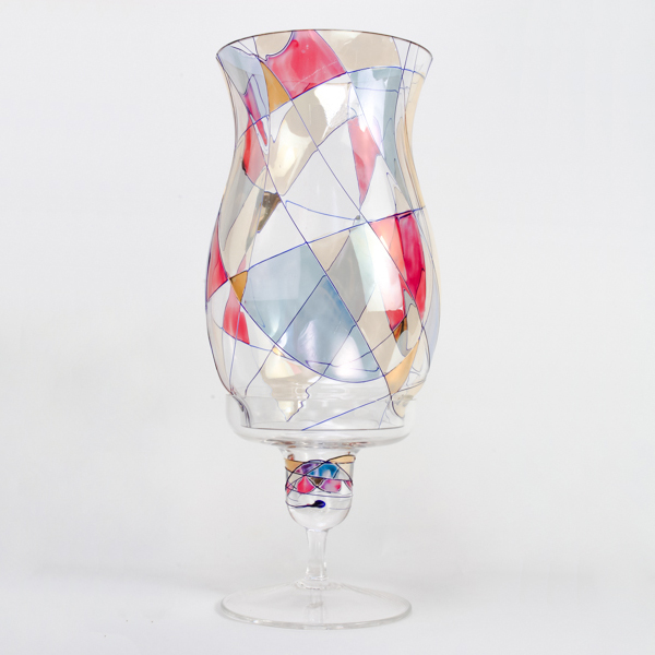 Milano Crystal Hurricane Candle Lamp