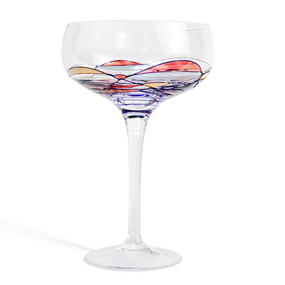 Cathy Crystal Martini Glasses 8 .5 oz. (Set of 2)