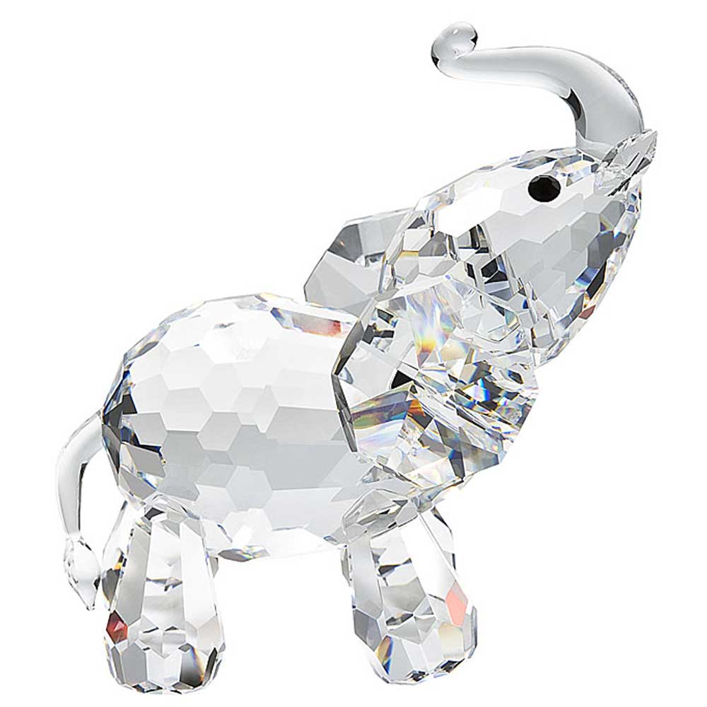 Preciosa Crystal Cat Figurine with gold whiskers