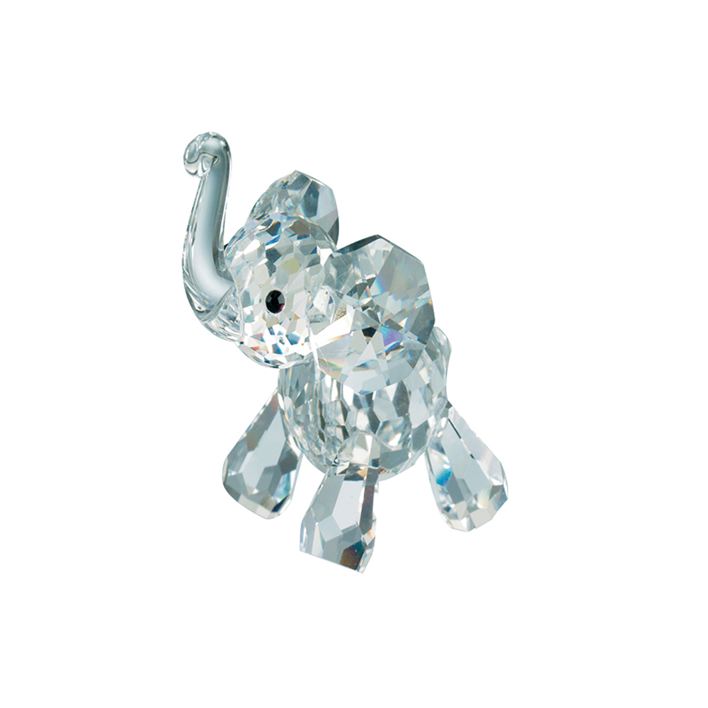 Preciosa Miniature Crystal Elephant Calf Figurine