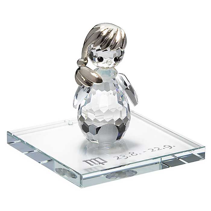 Crystal Zodiac Virgo Figurine 2.0 inches by Preciosa Crystal