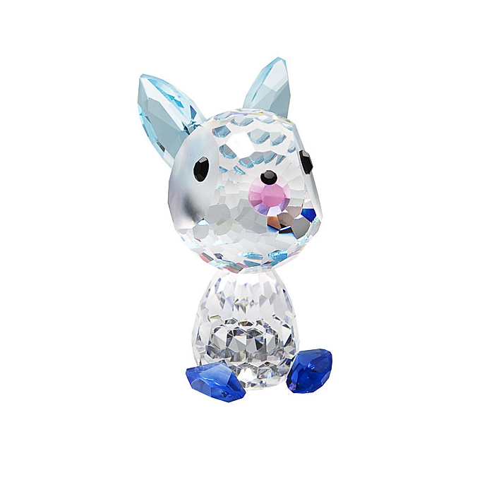 Preciosa Crystal Bunny Checkers Birthday Figurine