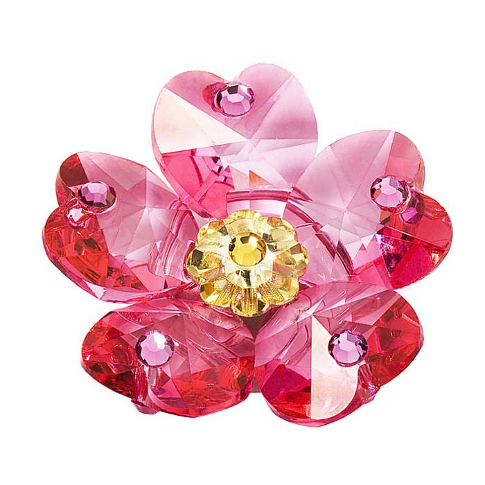 Preciosa Crystal Sweetbriar Flower with  Magnet