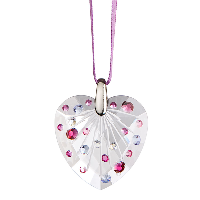 Preciosa Crystal Violet Heart Ornament