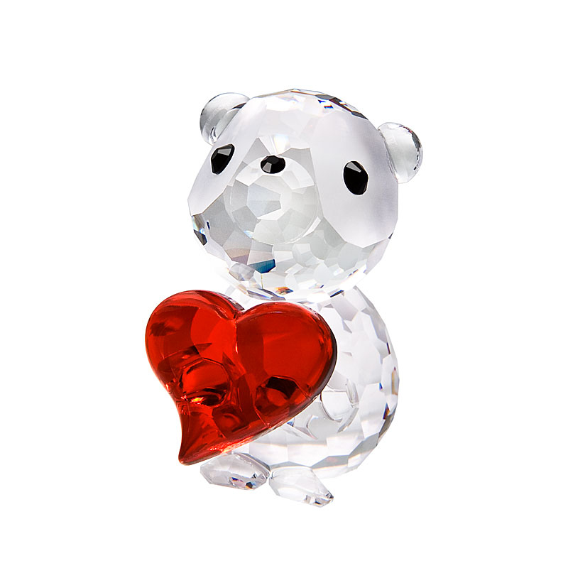 Preciosa Crystal Valentine Bear Figurine