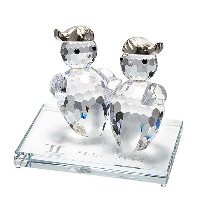 Preciosa Crystal Zodiac Gemini the Twins Figurine